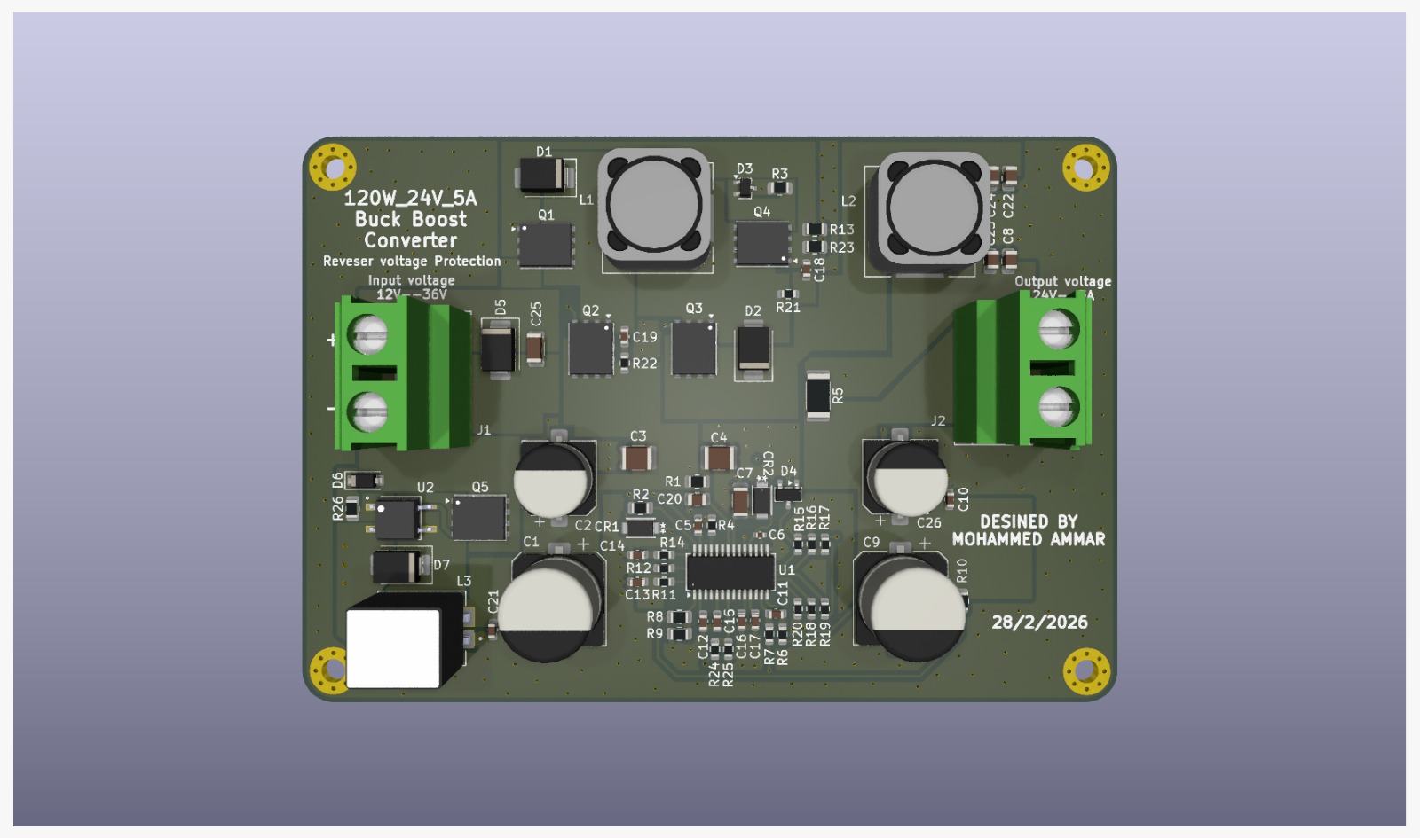 24V 5A Buck Converter PCB Design